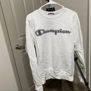Champion white crew neck